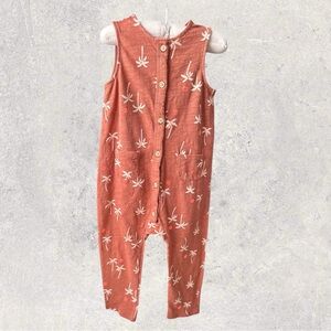 🌴 Cat & Jack Sleeveless Cotton Romper
18M Burnt Orange w/ Palm Tree Print